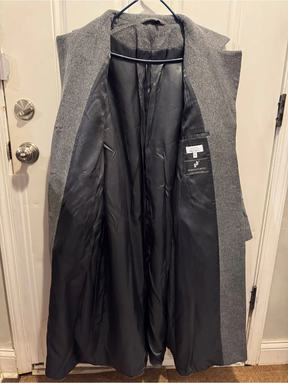 & OTHER STORIES Relaxed Alpaca Blend Coat Wool Belted Trench Long Gray $249.00 - Picture 14 of 16